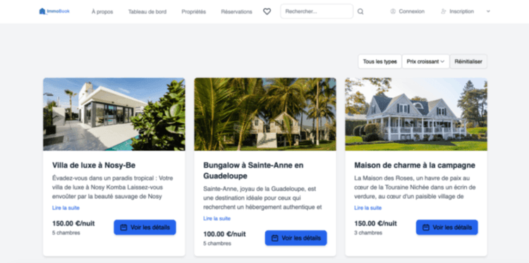 Nouveau Projet Laravel : Immobook - Gestion de Rรฉservations Immobiliรจres